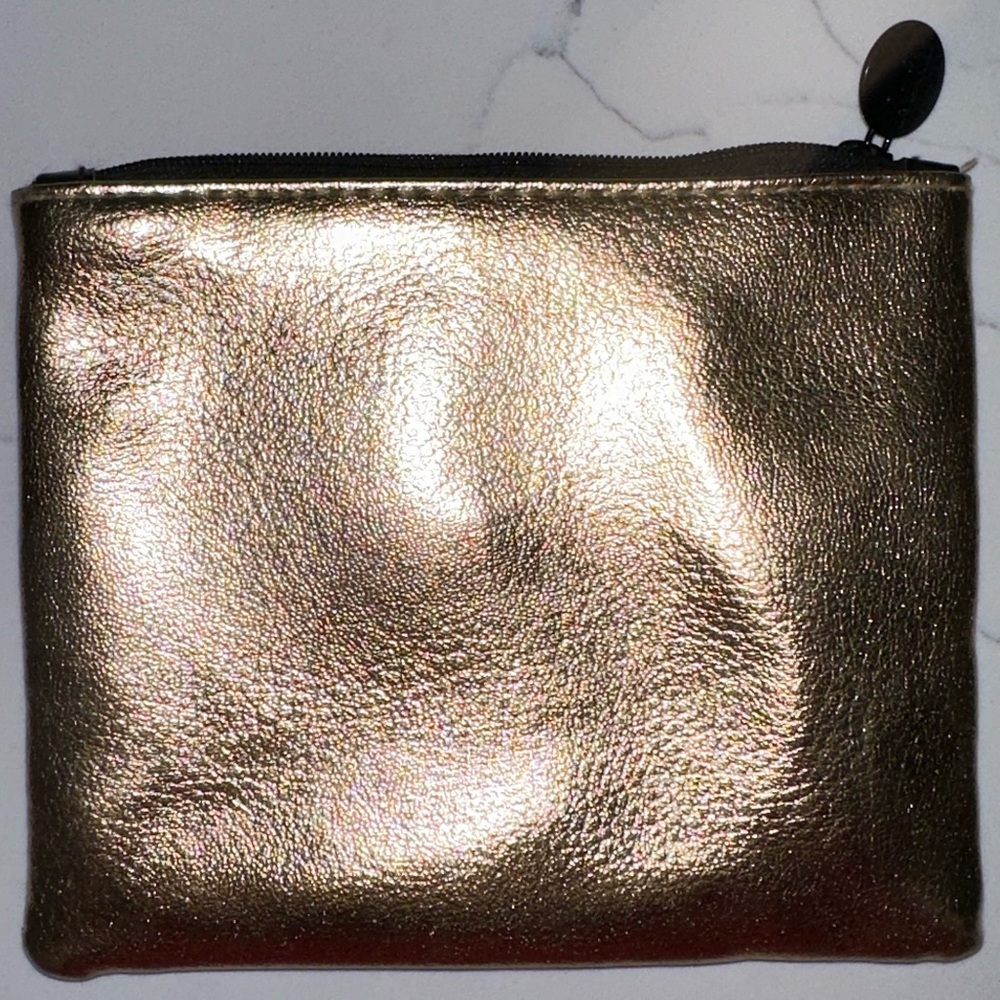Black & Gold Metallic Cosmetic Bag